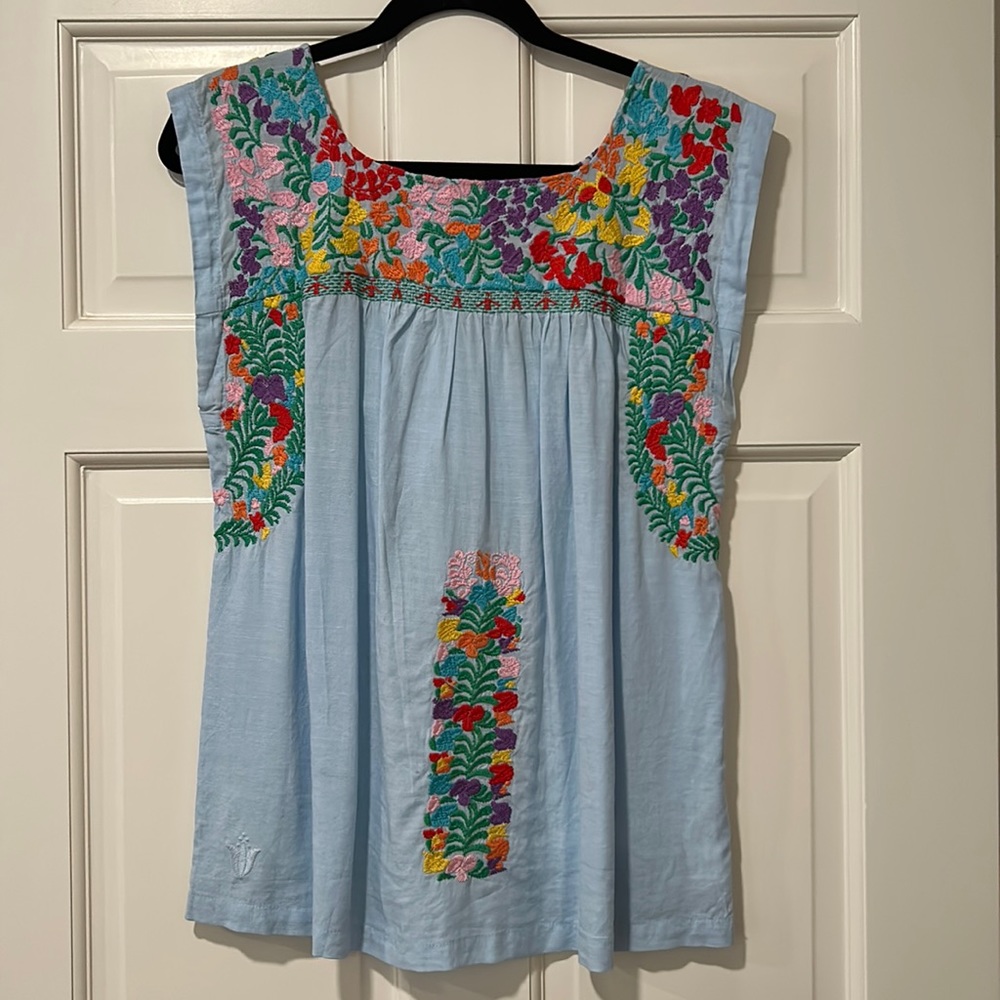 J. Marie Embroidered Top